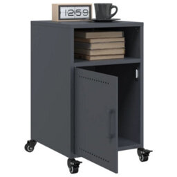 Berkfield Bedside Cabinets 2 Pcs Anthracite 36X39X59 Cm Steel - thumbnail 4