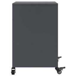Berkfield Bedside Cabinets 2 Pcs Anthracite 36X39X59 Cm Steel - thumbnail 7
