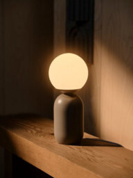 Nordlux Notti Indoor Table Lamp Brown Metal E14 Hand Blown Glass - Mains Powered, Ip20 - thumbnail 5