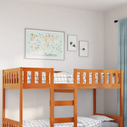 Berkfield Children's Bed Without Mattress Wax Brown 90X190 Cm Solid Wood Pine - thumbnail 1