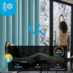 Deconovo Blackout Pencil Pleat Curtains Thermal Insulated Curtains Blackout Curtains For Bedroom Sky Blue W55 X L96 Inch 2 Panels - thumbnail 2