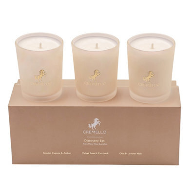 Cremello Discovery Scented Candle (Pack Of 3) White (One Size)