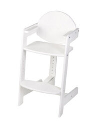 Safetots Grow With Me Wooden High Chair, White, Highchair For Baby And Toddler, Converts To A Childs Chair, Stylish And Practical - thumbnail 7