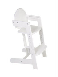Safetots Grow With Me Wooden High Chair, White, Highchair For Baby And Toddler, Converts To A Childs Chair, Stylish And Practical - thumbnail 6