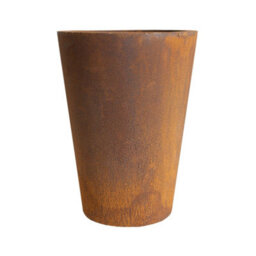London Stone Corten Steel Tapered Cylinder Planter - W 300 X H 400 X D 200mm - thumbnail 4