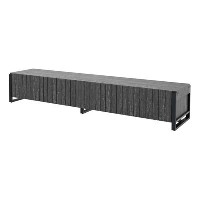 "Avf Ridgewood 2.28M Tv Stand With Drop Door, For Tvs Up To 100"" - Rustic Black Grain" - image 1