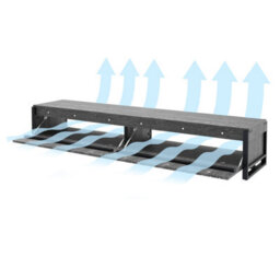 "Avf Ridgewood 2.28M Tv Stand With Drop Door, For Tvs Up To 100"" - Rustic Black Grain" - thumbnail 8