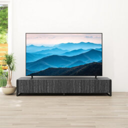 "Avf Ridgewood 2.28M Tv Stand With Drop Door, For Tvs Up To 100"" - Rustic Black Grain" - thumbnail 6