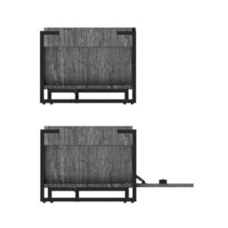 "Avf Ridgewood 2.28M Tv Stand With Drop Door, For Tvs Up To 100"" - Rustic Black Grain" - thumbnail 9