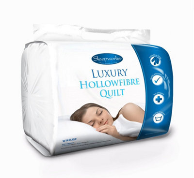 Littens 4.5 Tog Single Bed Size Hollowfibre Polycotton Duvet Quilt