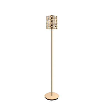 Luminosa Lighting Luminosa Lola Crystal Floor Lamp Gold