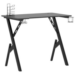 Vidaxl Gaming Desk With Y Shape Legs Black 90X60X75 Cm - thumbnail 2