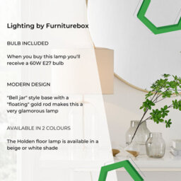 Furniturebox Nora Contemporary Clear Glass Table Lamp With Gold Chrome Details And Cream Shade Including A Rated Energy Efficient Led Bulb - thumbnail 8