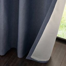 Catherine Lansfield Melville 66X90 Inch Lined Eyelet Curtains Two Panels Blue - thumbnail 4