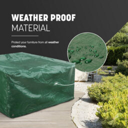 Keplin Polyethylene Garden Furniture Waterproof Cover With Uv Protection, 180X120X70Cm, 90 Gsm, Green - thumbnail 7