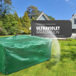 Keplin Polyethylene Garden Furniture Waterproof Cover With Uv Protection, 180X120X70Cm, 90 Gsm, Green - thumbnail 5