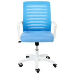Beliani Scandinavian Office Chair Radiant Blue - thumbnail 4