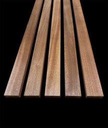 Solid African Sapele Decor Slats Wall Decoration Room Divider 30 Pack (L) 2400mm X (W) 50mm X (T) 20mm - thumbnail 1