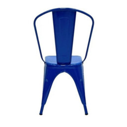 1Pc Blue Metal Tolix Chairs, Metal Dining Chairs, Metal Bistro Chair - thumbnail 4