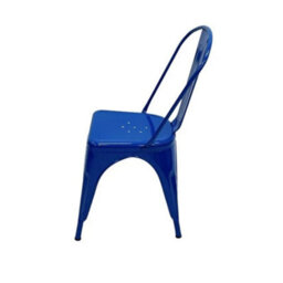 1Pc Blue Metal Tolix Chairs, Metal Dining Chairs, Metal Bistro Chair - thumbnail 5