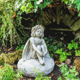 Fairy On A Rock Garden Ornament - thumbnail 1