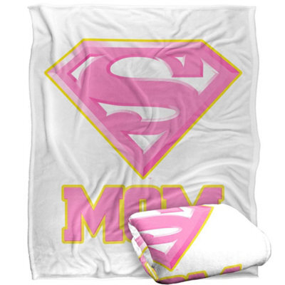 DC comics Superman Mom Logo Blanket Multicoloured (One Size) - image 1