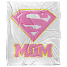 DC comics Superman Mom Logo Blanket Multicoloured (One Size) - thumbnail 2