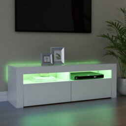 Vidaxl Tv Cabinet With Led Lights White 120X35X40 Cm - thumbnail 6