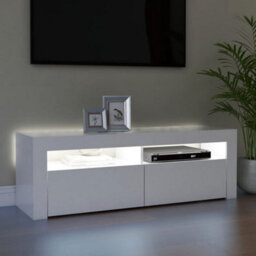 Vidaxl Tv Cabinet With Led Lights White 120X35X40 Cm - thumbnail 4
