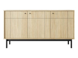 Arte Elegant Japandi Sideboard Cabinet H840mm W1540mm D390mm In Oak Linea - Scandinavian-Inspired Storage Marvel - thumbnail 2