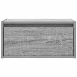 Berkfield Durable Wall-Mounted Bedside Cabinets With Led Lights 2 Pcs Grey Sonoma - thumbnail 7