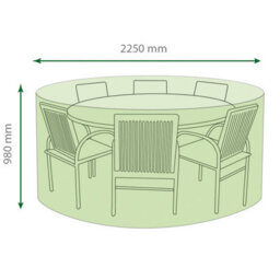 Netagon Home Garden Outdoor Water Resistant Large Round Patio Set Cover Protector - thumbnail 2
