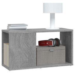 Berkfield Durable Tv Cabinet Grey Sonoma 60X24X32Cm Engineered Wood - thumbnail 4