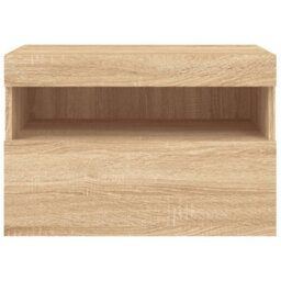 Walplus Tv Wall Cabinet With Led Lights Sonoma Oak 60X30X40 Cm - thumbnail 9
