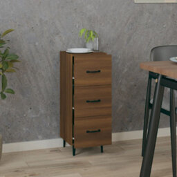 Walplus Sideboard Brown Oak 34.5X34X90 Cm Engineered Wood - thumbnail 3