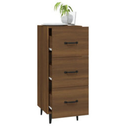 Walplus Sideboard Brown Oak 34.5X34X90 Cm Engineered Wood - thumbnail 4