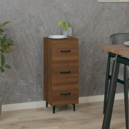Walplus Sideboard Brown Oak 34.5X34X90 Cm Engineered Wood - thumbnail 1