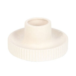 Cream Ribbed Ceramic Smudge Bowl For Sage & Incense - Calm & Decor - thumbnail 3