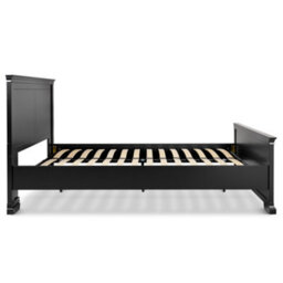 Chateaux Black Wooden Bed Frame Only - Double 4Ft6 Bed Frame - thumbnail 6