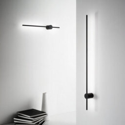 Ideal Lux Essence Tall Integrated Led Wall Lamp Black 124Cm 3000K - thumbnail 2