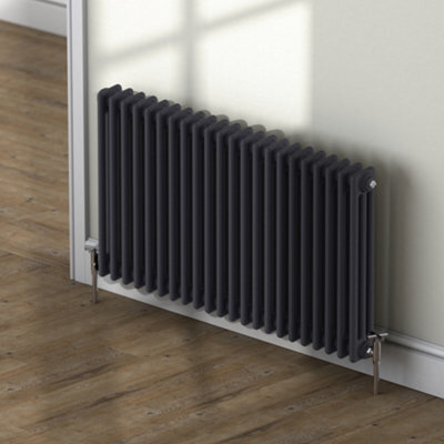 Acova Classic Blue Night 3 Column Radiator, (W)1042mm X (H)600mm - image 1