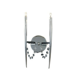Luminosa Lighting Luminosa Zest Wall Lamp 2 Light G4 Polished Chrome/crystal, Not Led/cfl Compatible - thumbnail 1