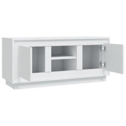 Walplus Tv Cabinet White 102X35X45 Cm Engineered Wood - thumbnail 7