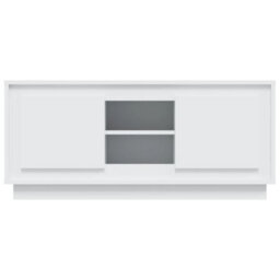 Walplus Tv Cabinet White 102X35X45 Cm Engineered Wood - thumbnail 6