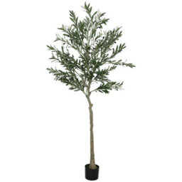 Homcom Indoor Artificial Plant, Faux Potted Silk Olive Tree, 180Cm - thumbnail 2