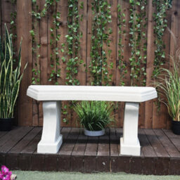 Sandstone Curved Garden Bench Seat - thumbnail 4