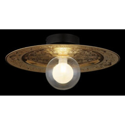 Luminosa Lighting Luminosa Riga Globe Ceiling Light Matt Black 1X G9 - thumbnail 3