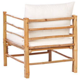 Beliani Garden Armchair Cerreto Bamboo Off-White - thumbnail 5