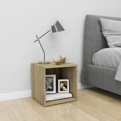 Berkfield Tv Cabinet Sonoma Oak 37X35X37 Cm Engineered Wood - image 1