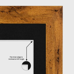 AK Frames 80X70Cm Rustic Oak Modern Multi Photo Frame With Black Mount - Holds 20 Apertures (18X) 6X4, (2X) 4X4 Photos - thumbnail 7